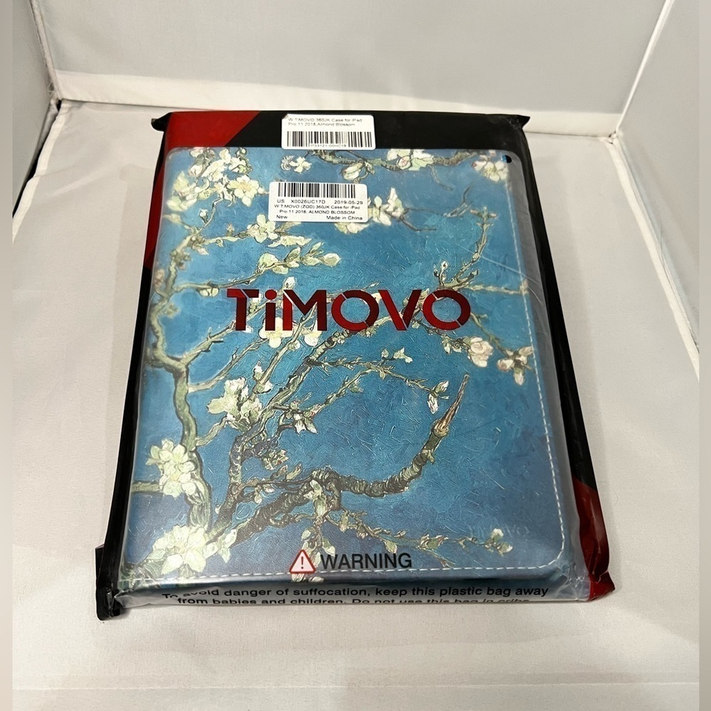 NTM: TiMOVO 360JK iPad Pro 11 2018 Almond Blossoms Swivel Case NIP